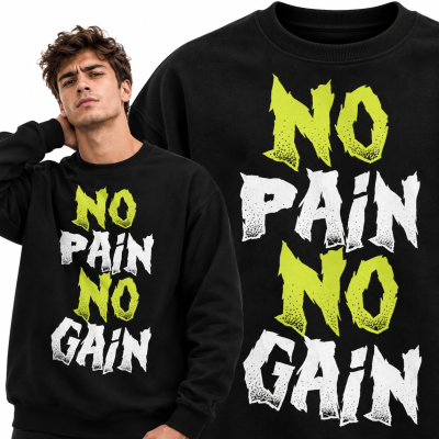 BLUZA NA SIŁOWNIĘ   NO PAIN NO GAIN 6